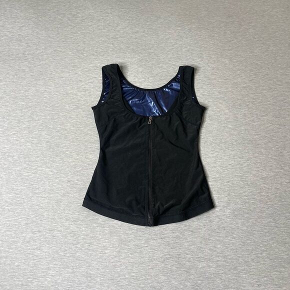 Lucky Clover Women’s Sauna Sweat Vest Adjustable Zipper Waist Trainer Tank Top - Picture 1 of 8